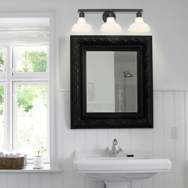 Carver Matte Black One-Light Bath Vanity, image 5
